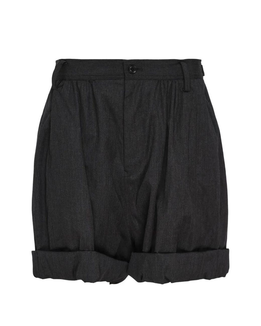 Y's Yohji Yamamoto Black Short À Coupe Ample