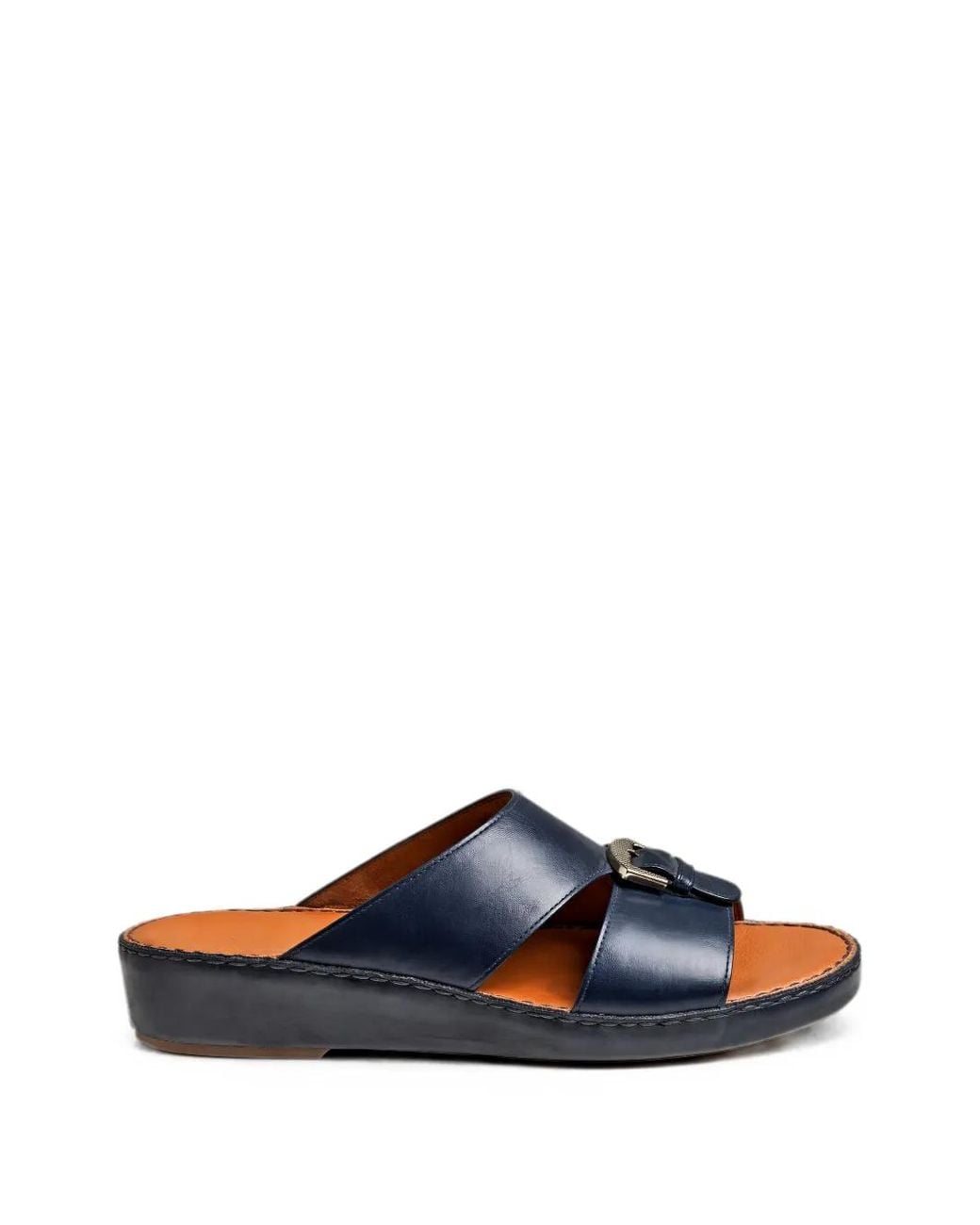 Doucal's Blue Sandales En Cuir À Boucles for men