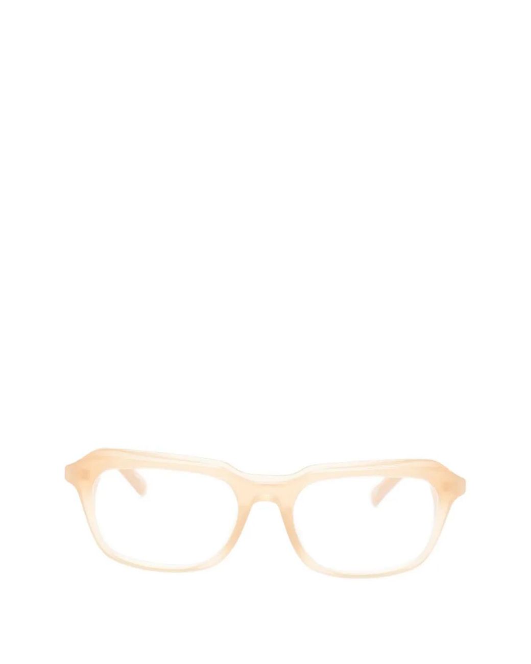 Jacquemus White Jac Brille Mit Eckigem Gestell
