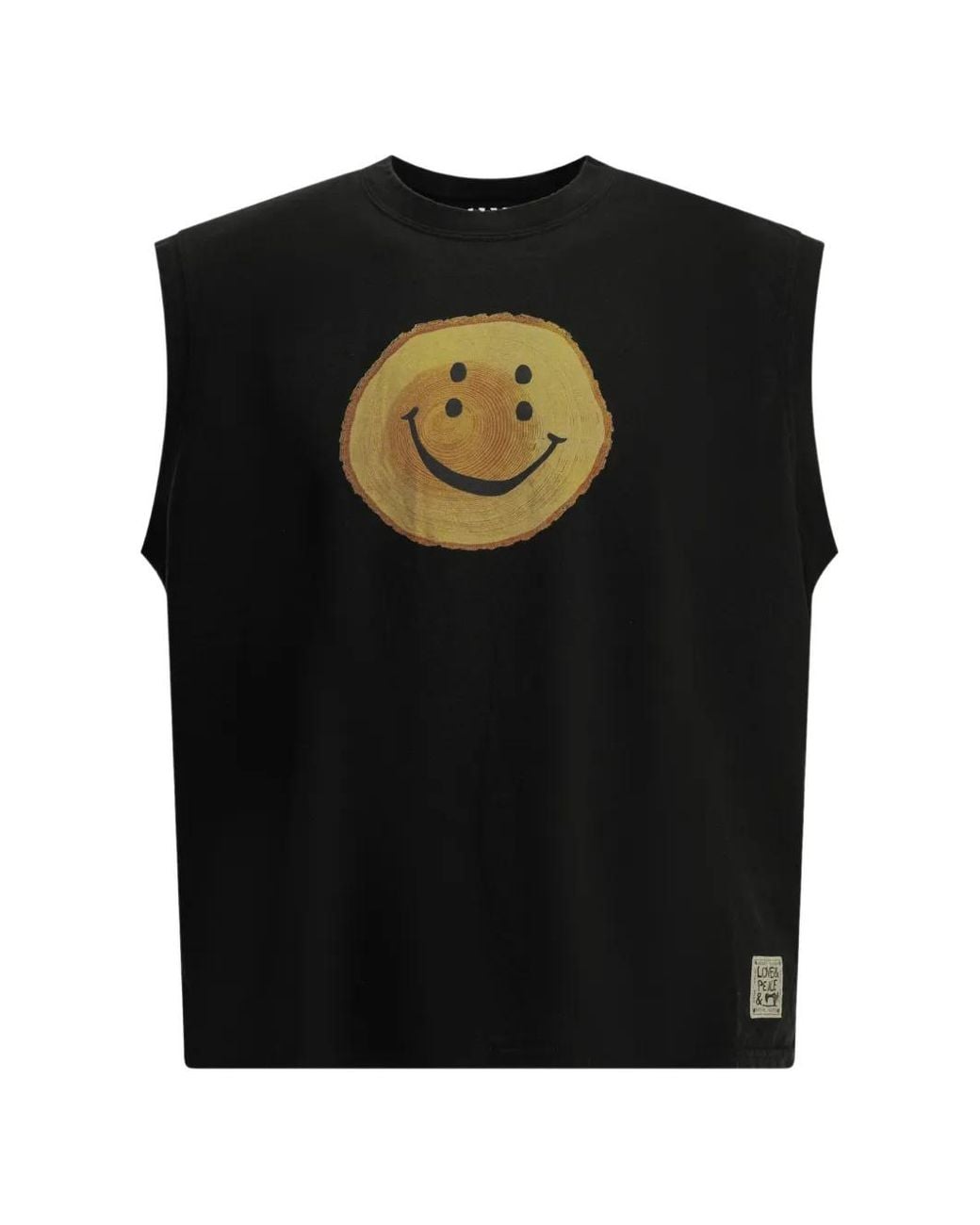 Kapital Black Tree Trunk Tank Top for men