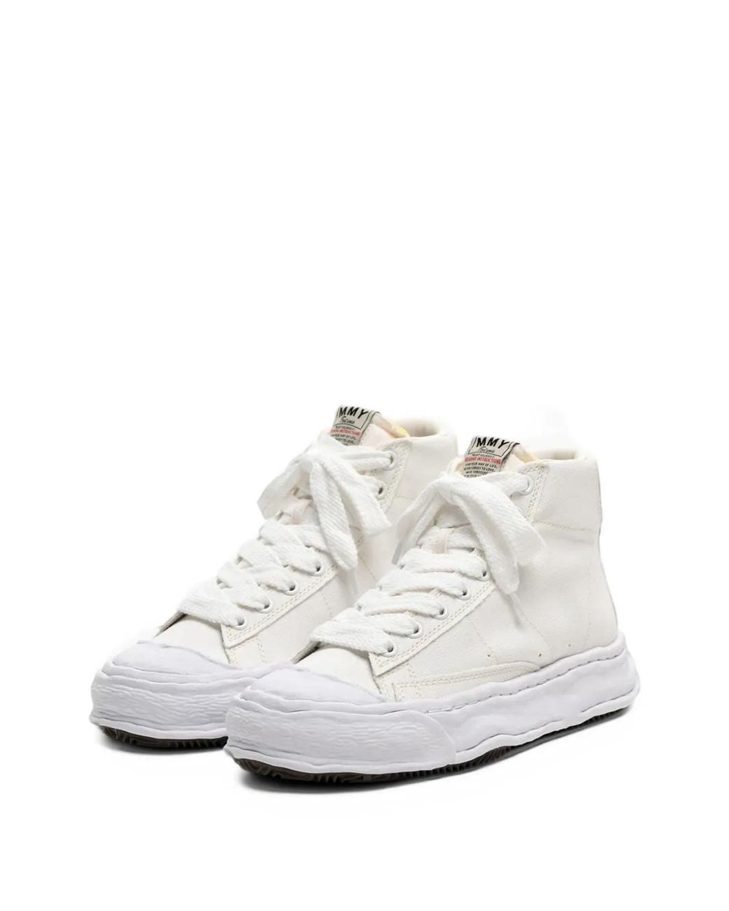 Maison Mihara Yasuhiro White Jackson Og Sole Canvas High-Top Sneakers for men