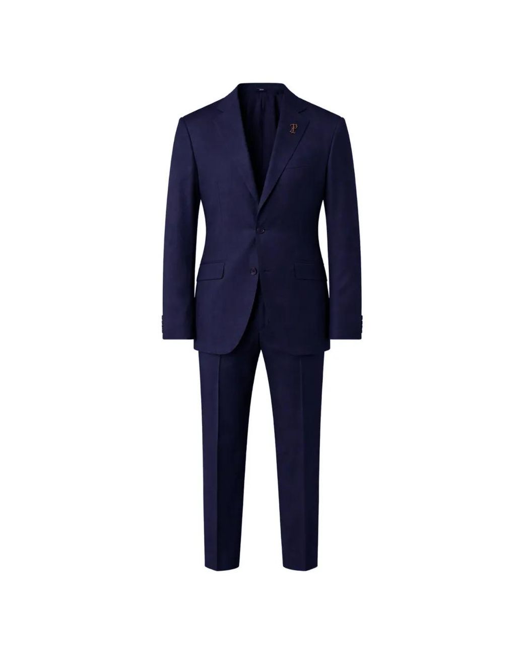 Pal Zileri Blue Costume En Laine À Plaque Logo for men