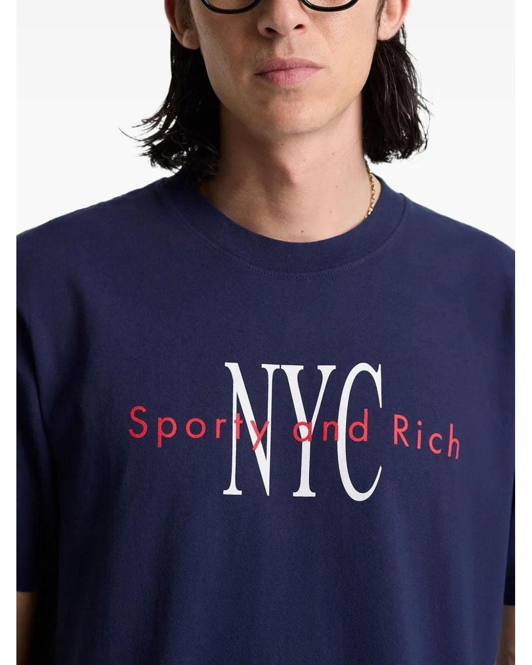 Sporty & Rich Blue Ny Minute T-Shirt