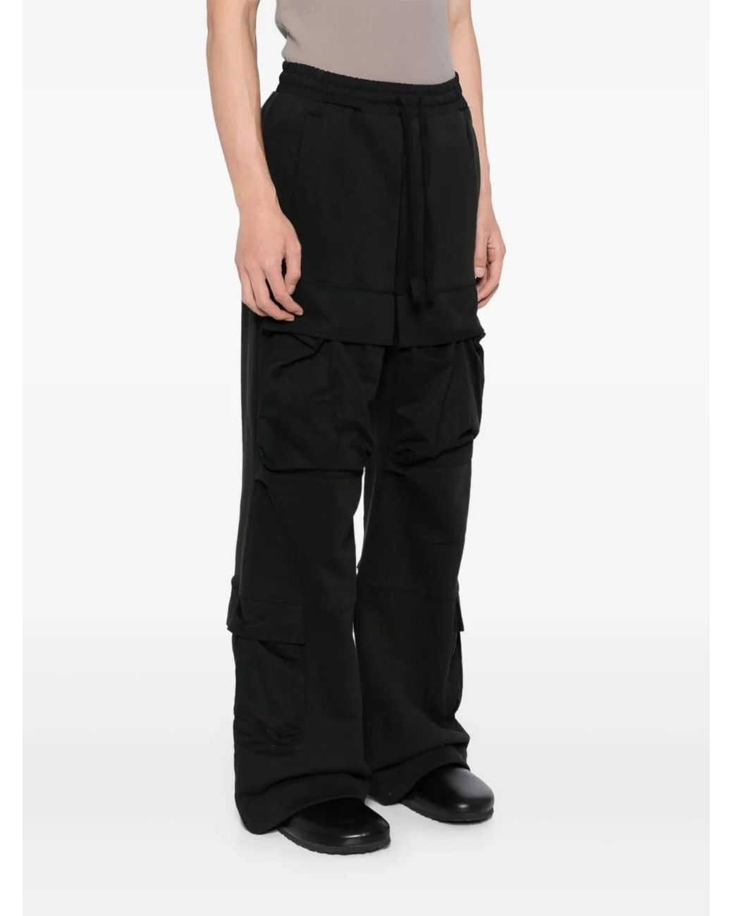 Entire studios Black Utility Fleece-Lined Track Pants