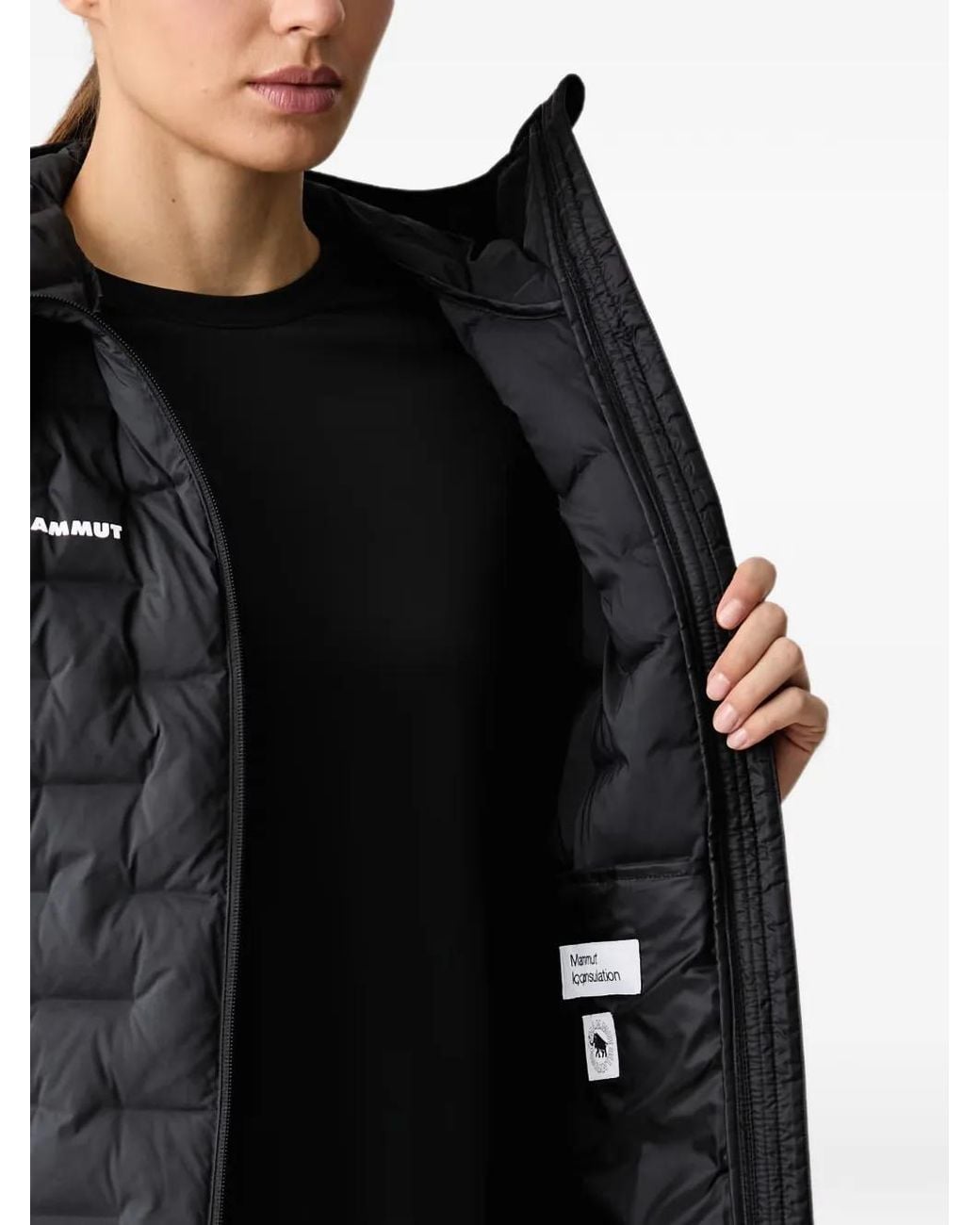 Mammut Black Sender Quilted Hooded Jacket