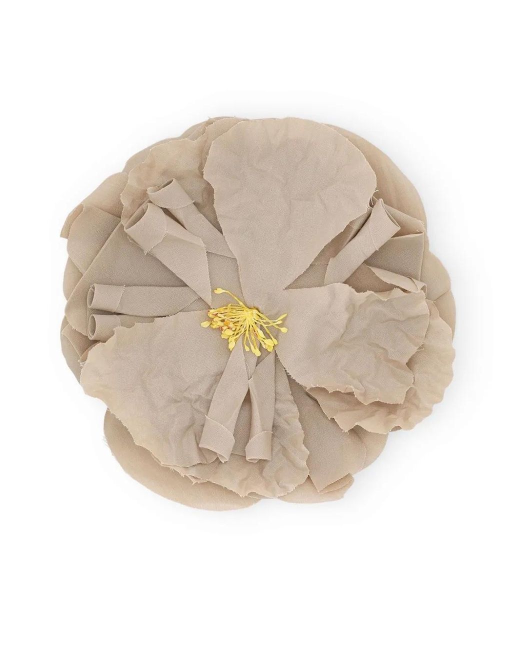 Dolce & Gabbana Natural Floral-Appliqué Poplin Brooch for men