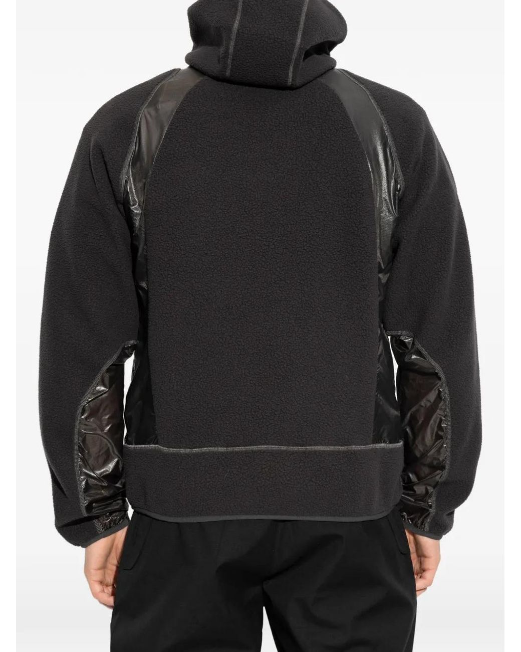 Roa Black Hooded Zipped Jacket for men