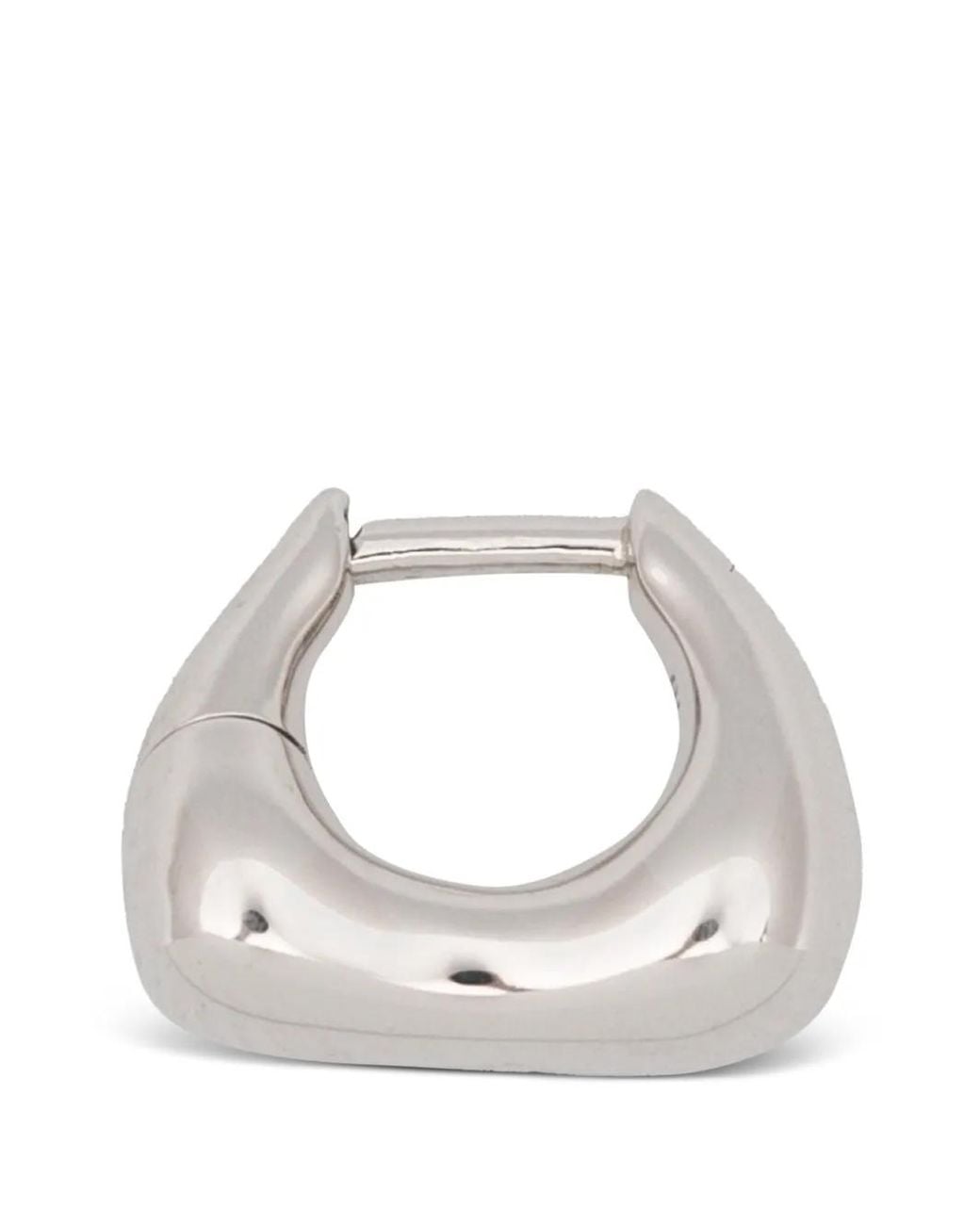 Maria Black White Satchel Huggie Earring
