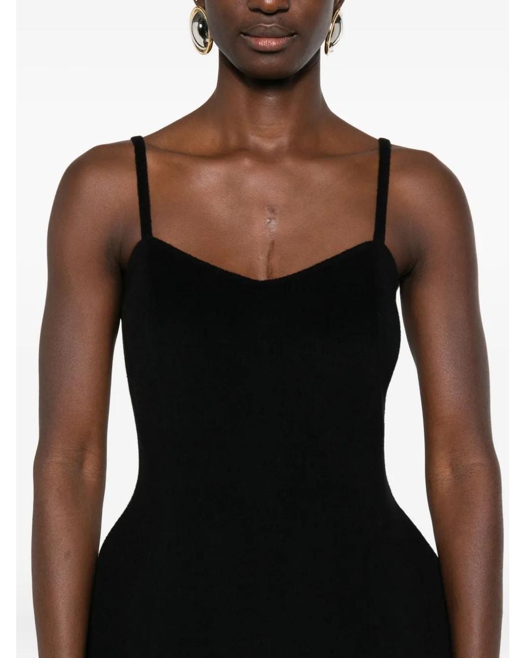 Rohe Black Double-Face Bustier Top