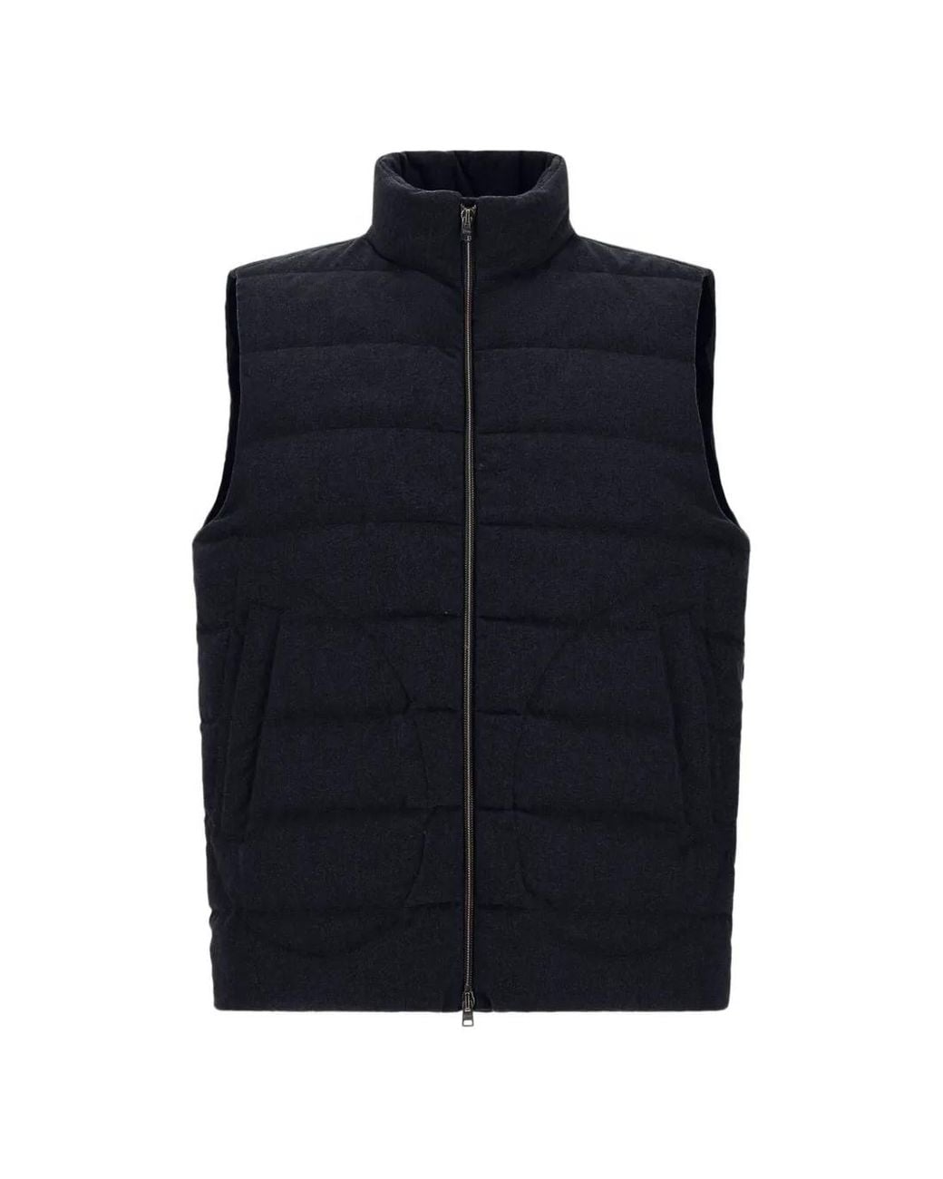 Herno Blue Lo Smanicato Quilted Vest for men
