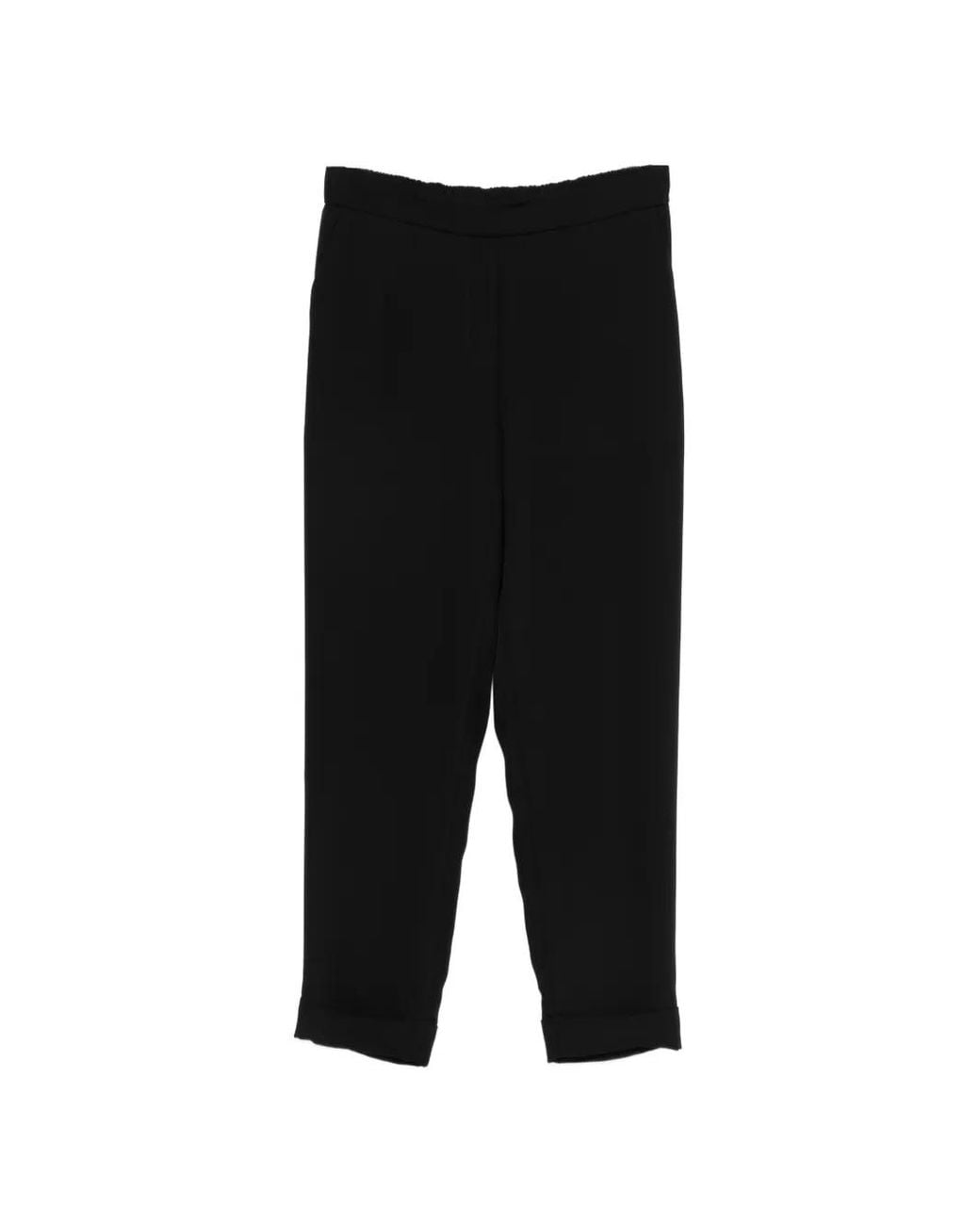 Pantalones Con Dobladillo Ajustado P.A.R.O.S.H. de color Black