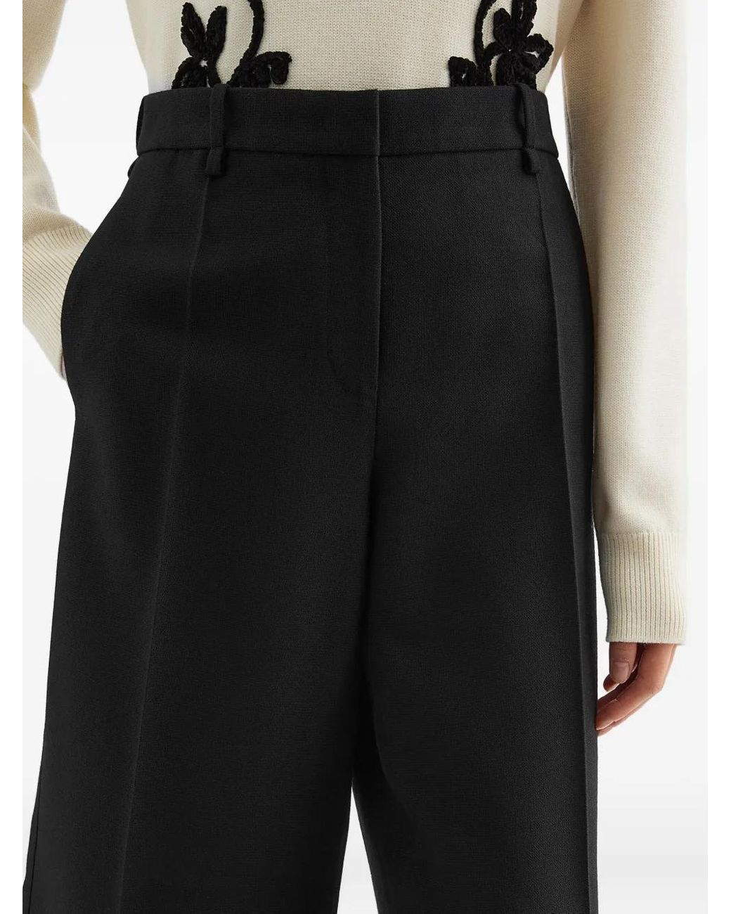 Jil Sander Black Wool Shorts