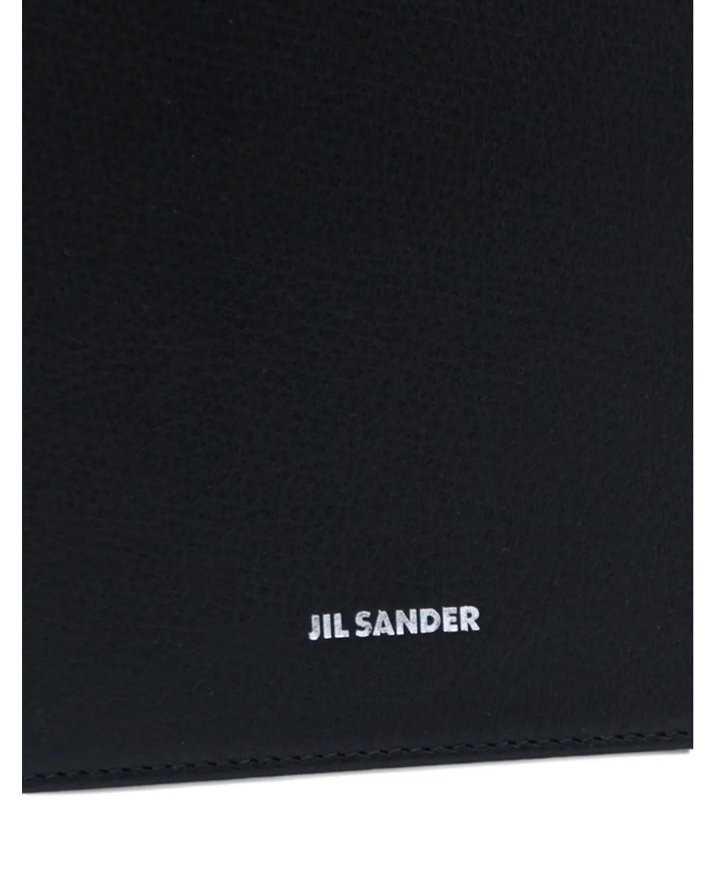 Jil Sander Black "Tangle Flat" Medium Bag for men