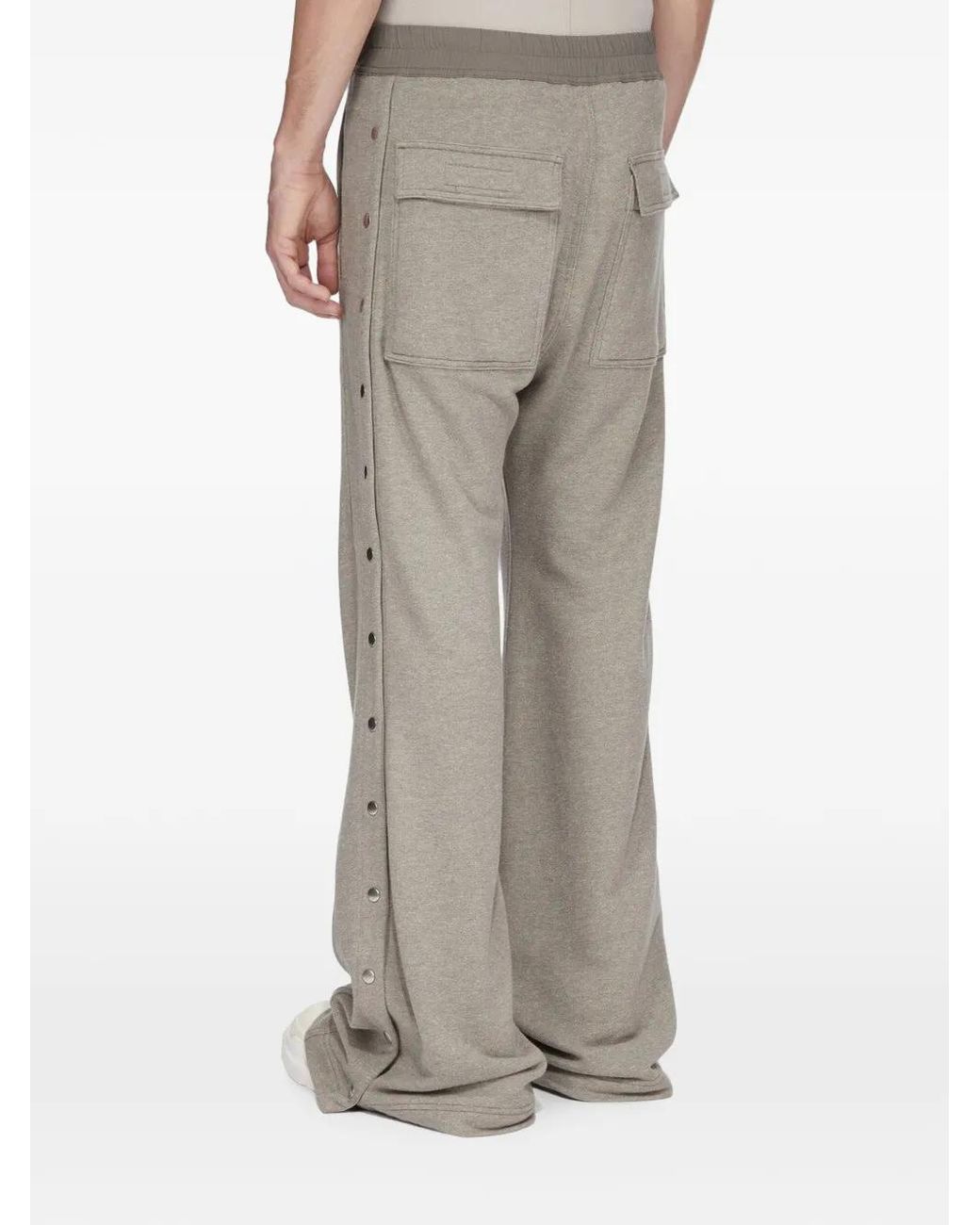 Rick Owens White Temple Wide Pusher Pants for men
