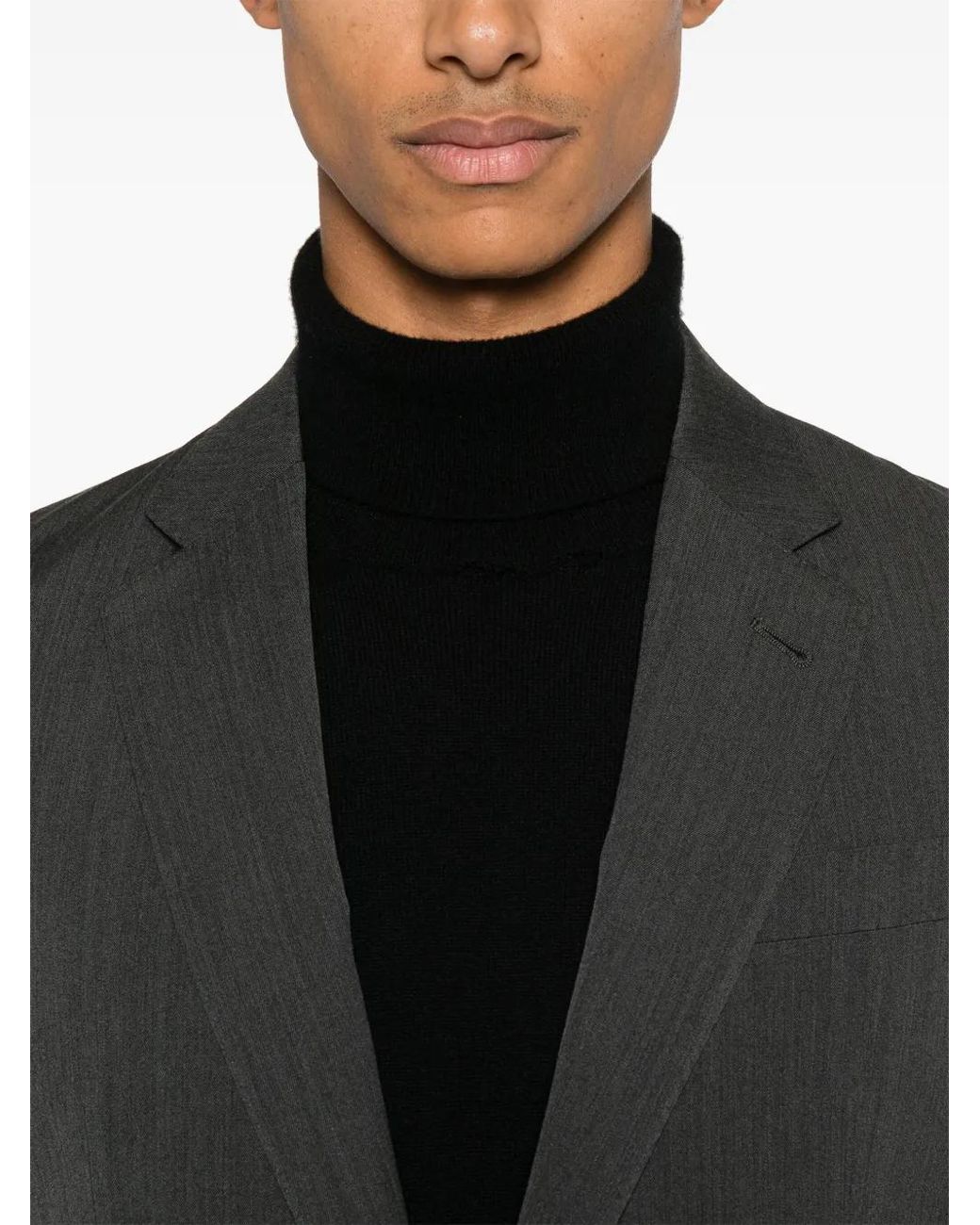 Giorgio Armani Gray Virgin-Wool Suit for men