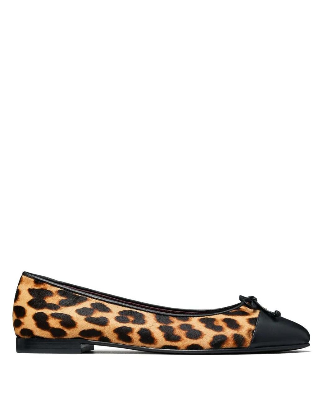 Tory Burch Brown Cap-Toe Ballerina Shoes