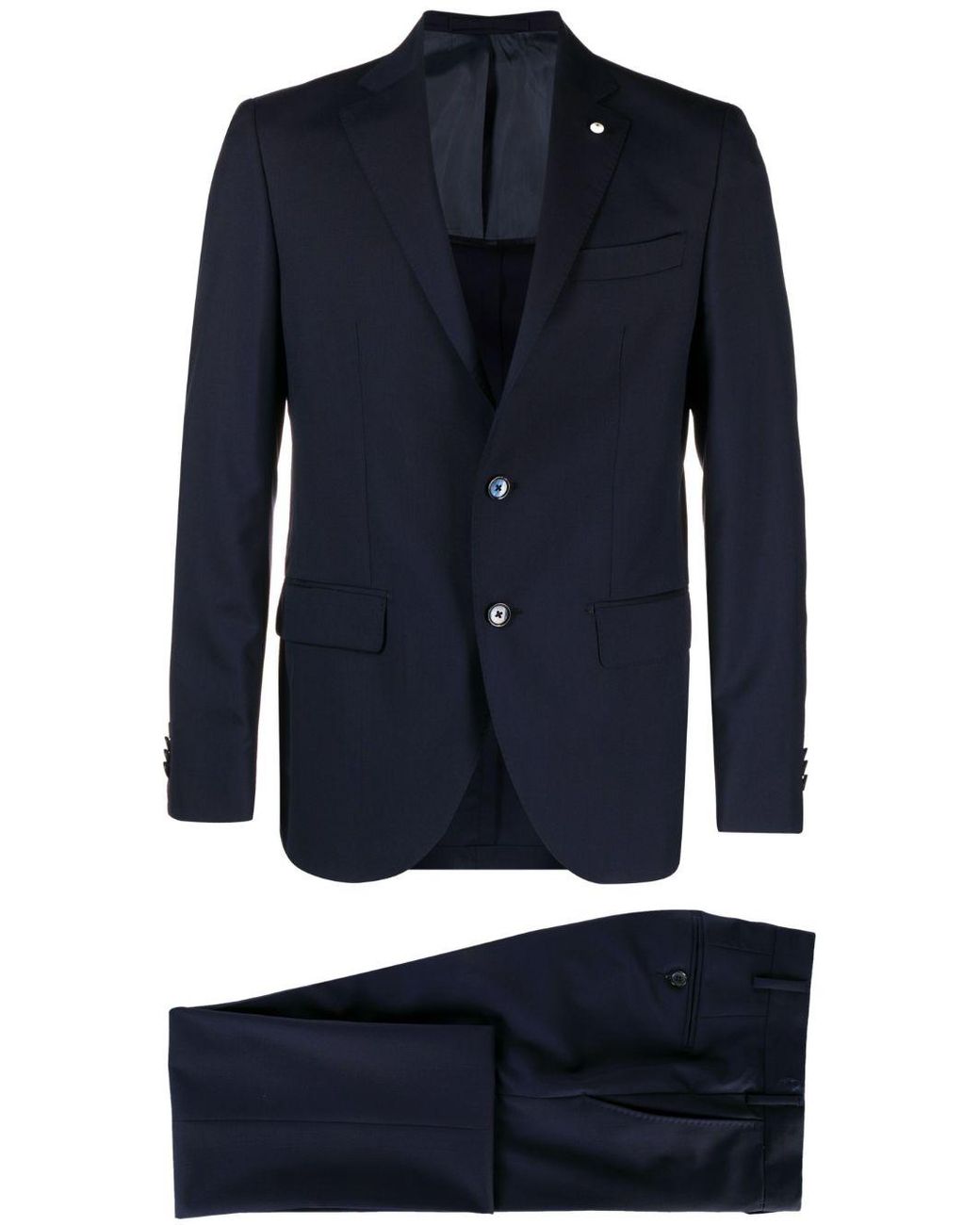 Luigi Bianchi Mantova Two-piece Single-breasted Suit in Blue for Men | Lyst
