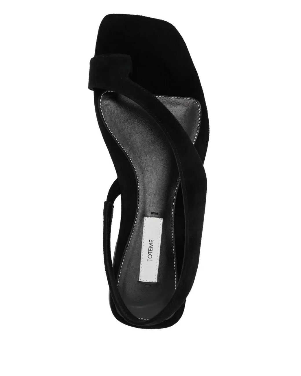 Totême Black Suede Sandals