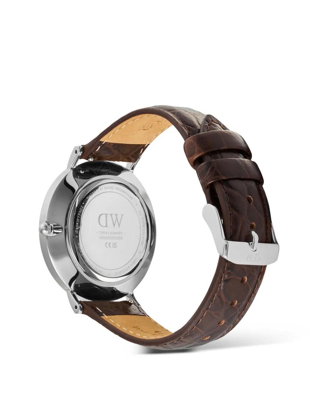 Daniel Wellington White Classic Roman Numerals Date Dark Croc Belly 40Mm Watch for men