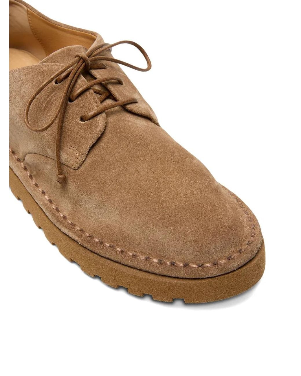 Marsèll Brown Sancrispa Alta Suede Derby Shoes