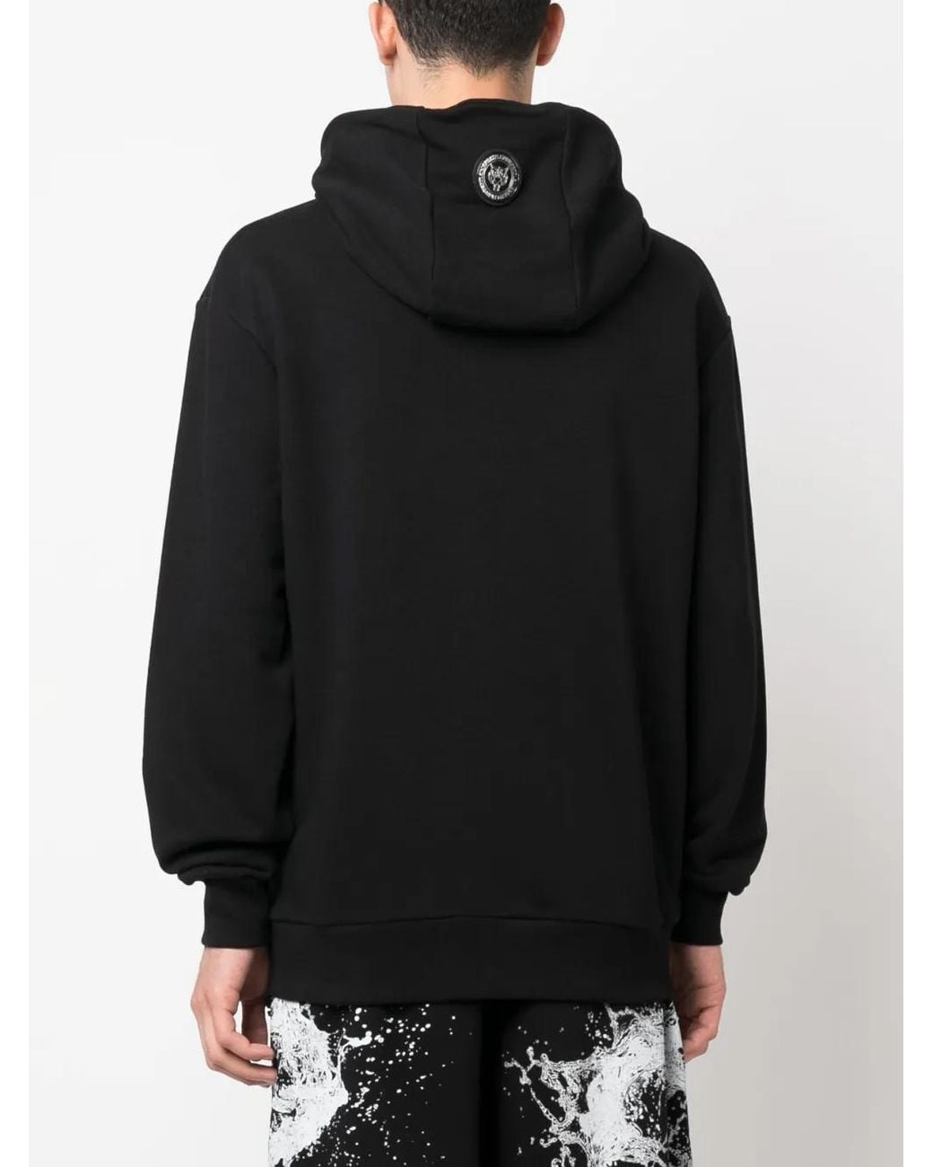 Philipp Plein Black Chrome Scratch Edition Hoodie for men