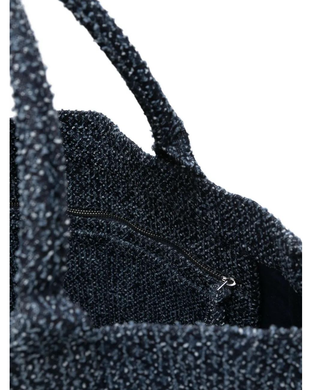 Ganni Blue Denim Tote Bag