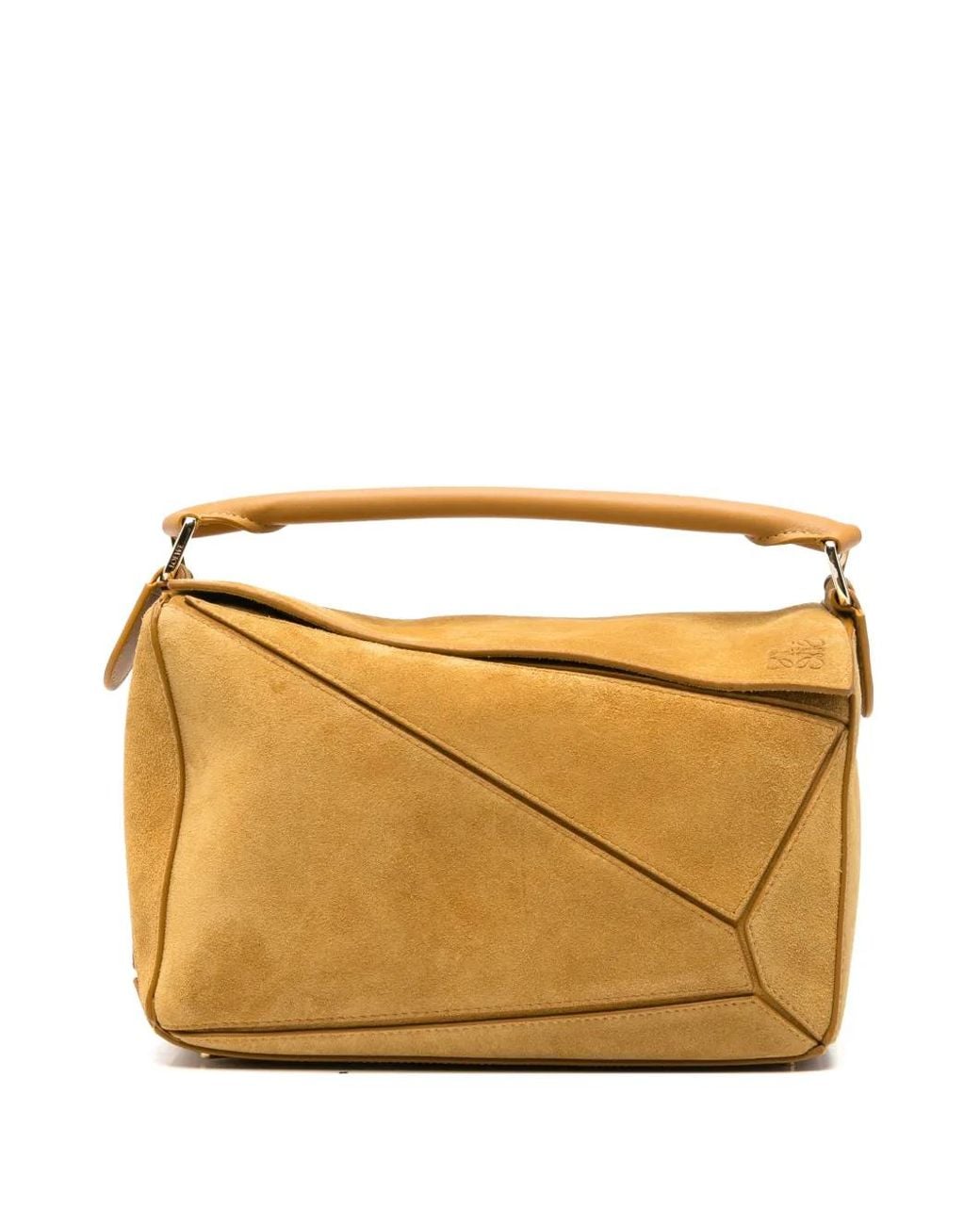 Loewe Natural Cabas Puzzle S En Daim