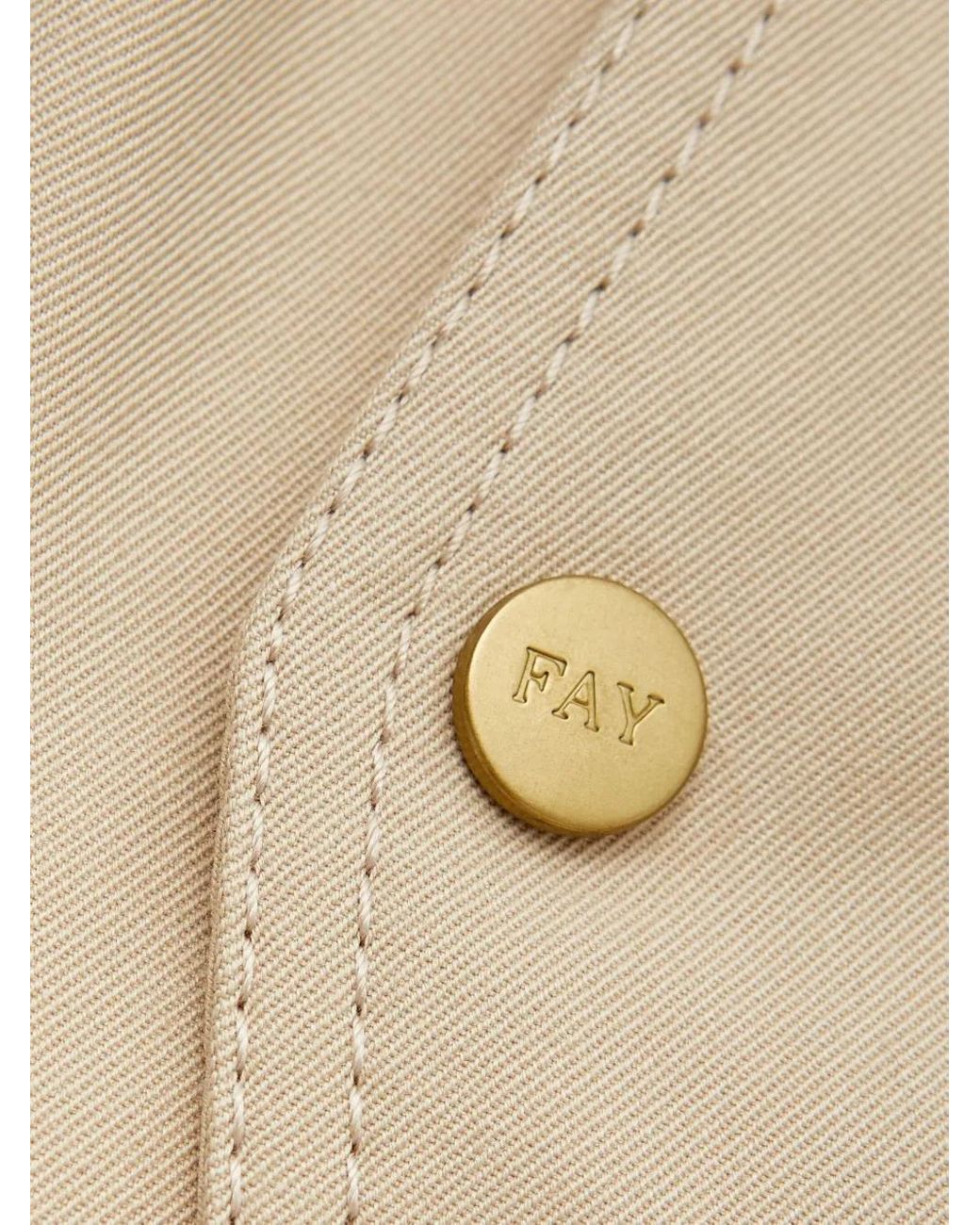 Fay Natural Belted Hook Coat