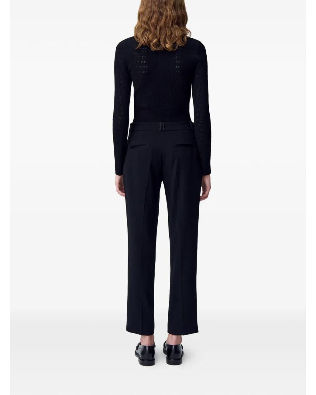 Claudie Pierlot Black Plain Tailored Trousers