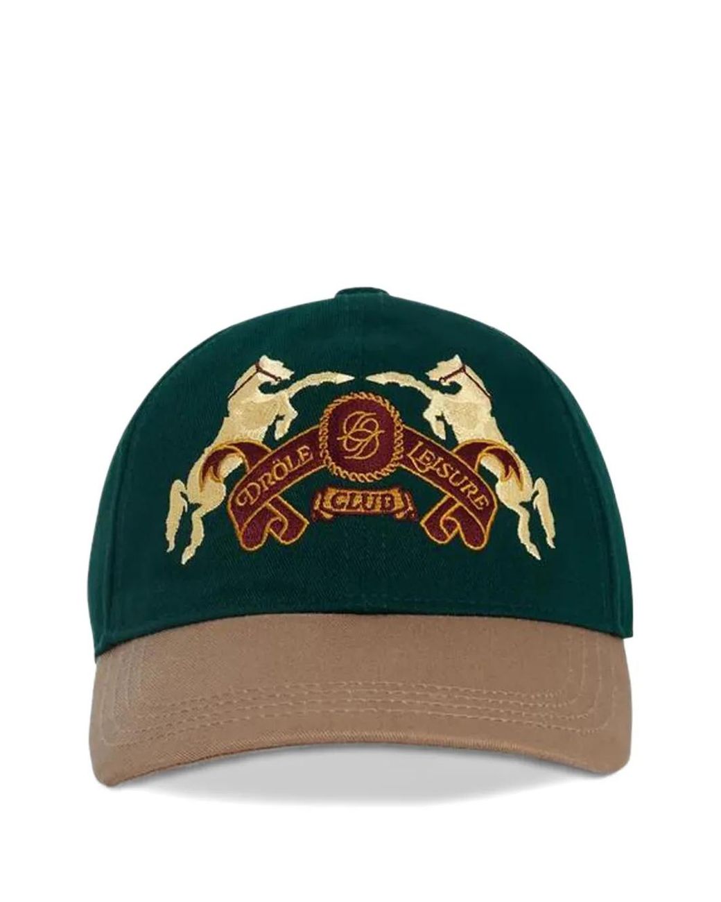 Drole de Monsieur Green Embroidered Hat for men