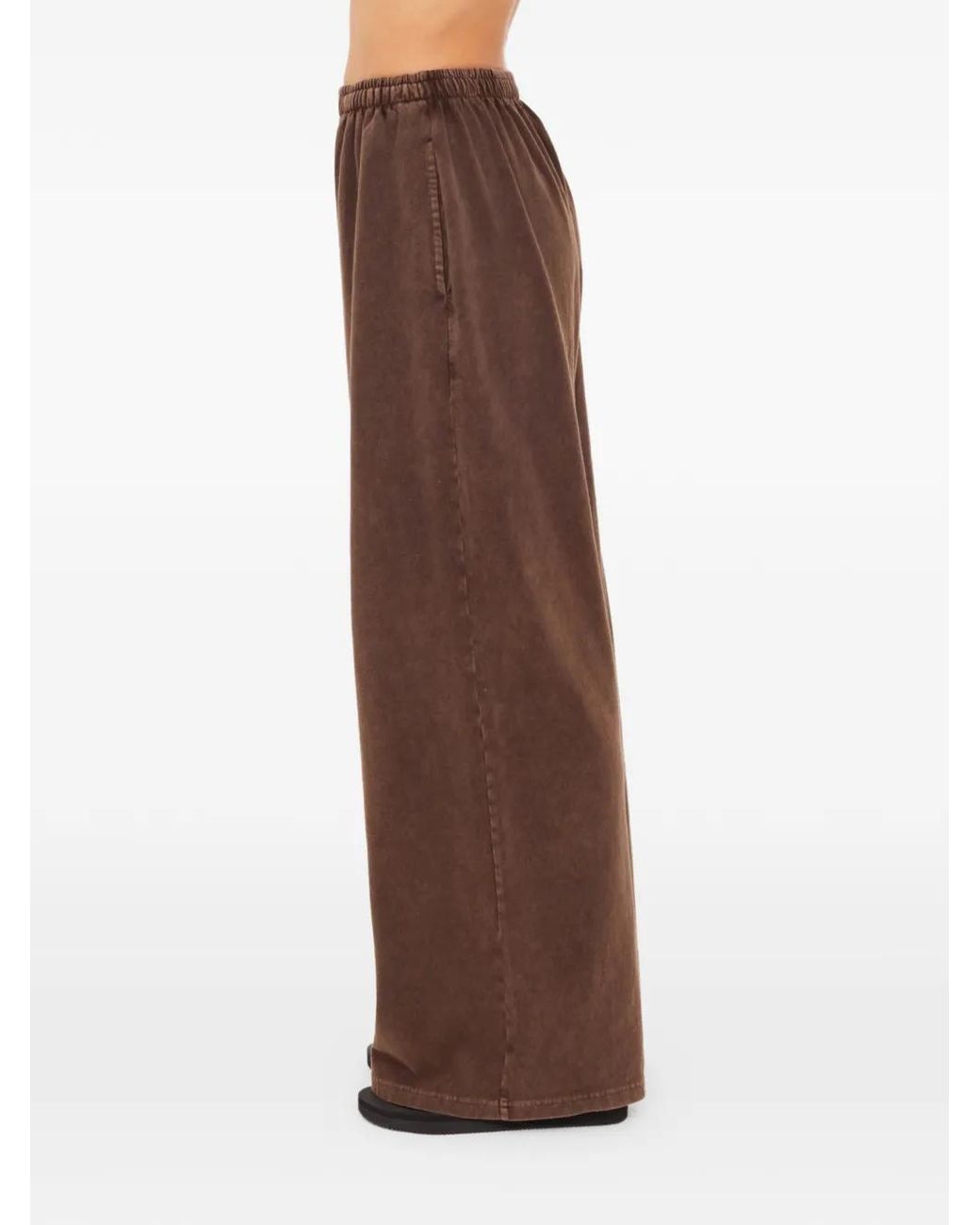 The Upside Brown Soho Tokio Wide-Leg Track Pants