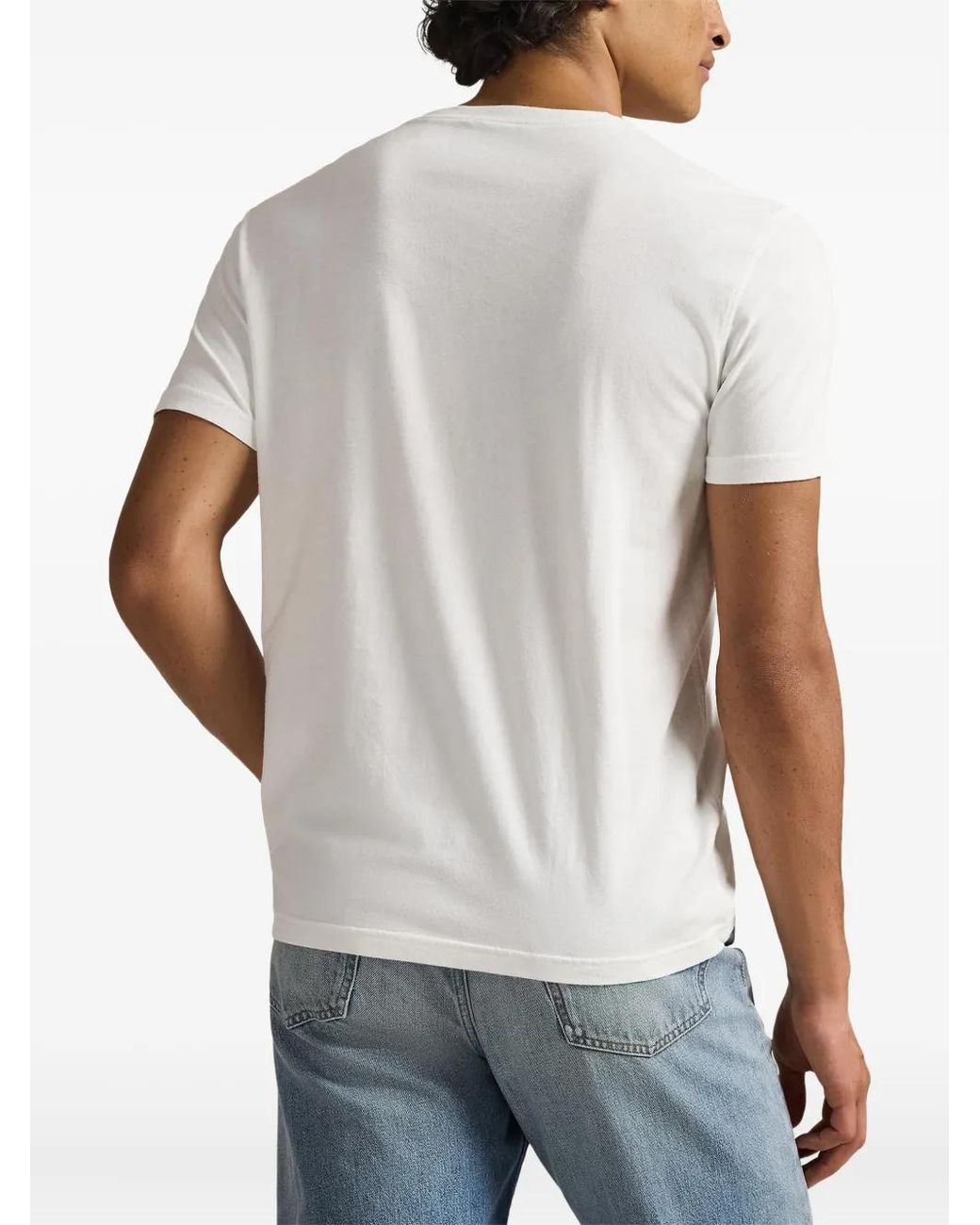 Polo Ralph Lauren White Henley Short-Sleeve T-Shirt for men
