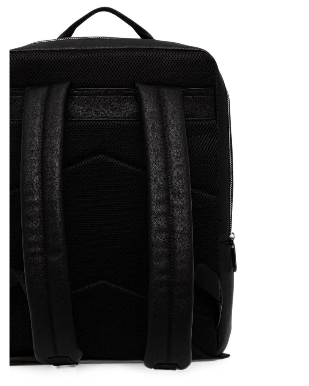 Karl Lagerfeld Black Logo-Embossed Monogram Backpack for men