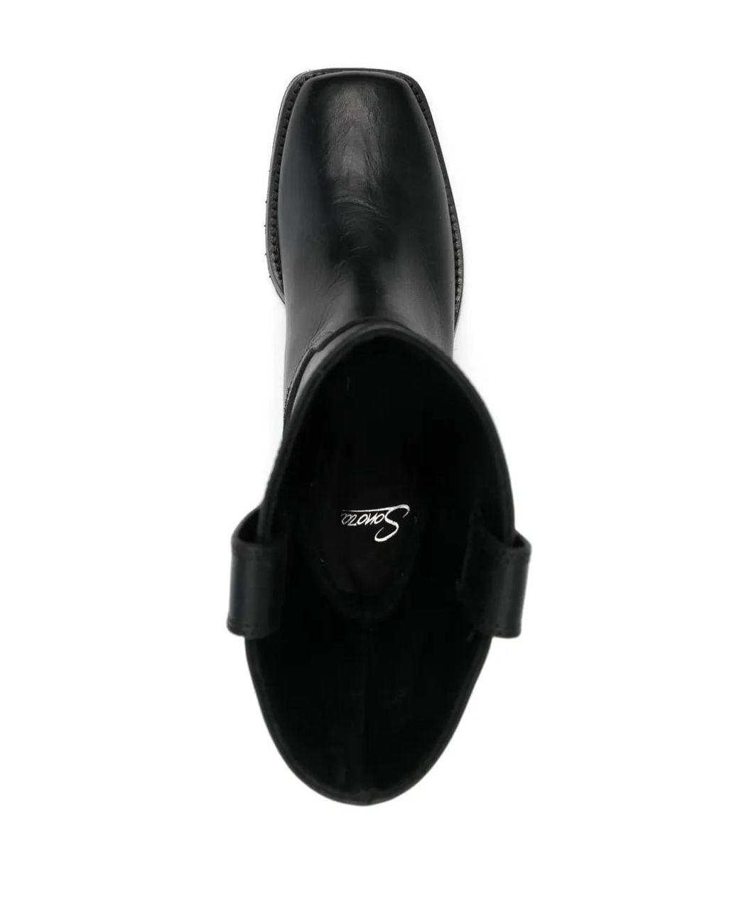 Sonora Boots Black Leather Pull-On Ankle Boots