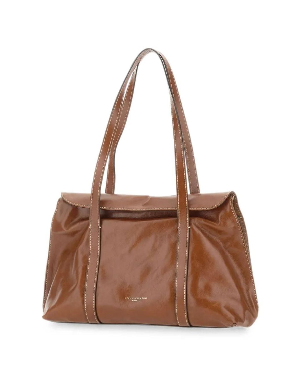 Gianni Chiarini Brown Marghe Leather Shoulder Bag