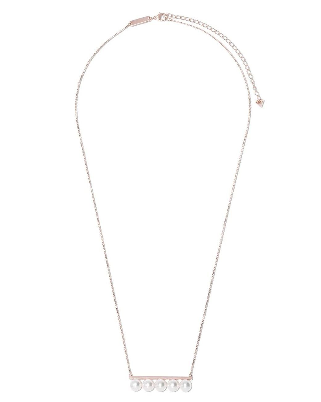 Tasaki White 18Kt Rose Balance Signature Necklace