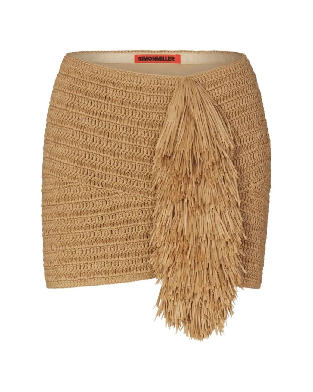 Simon Miller Natural Pom Pom Mini Skirt