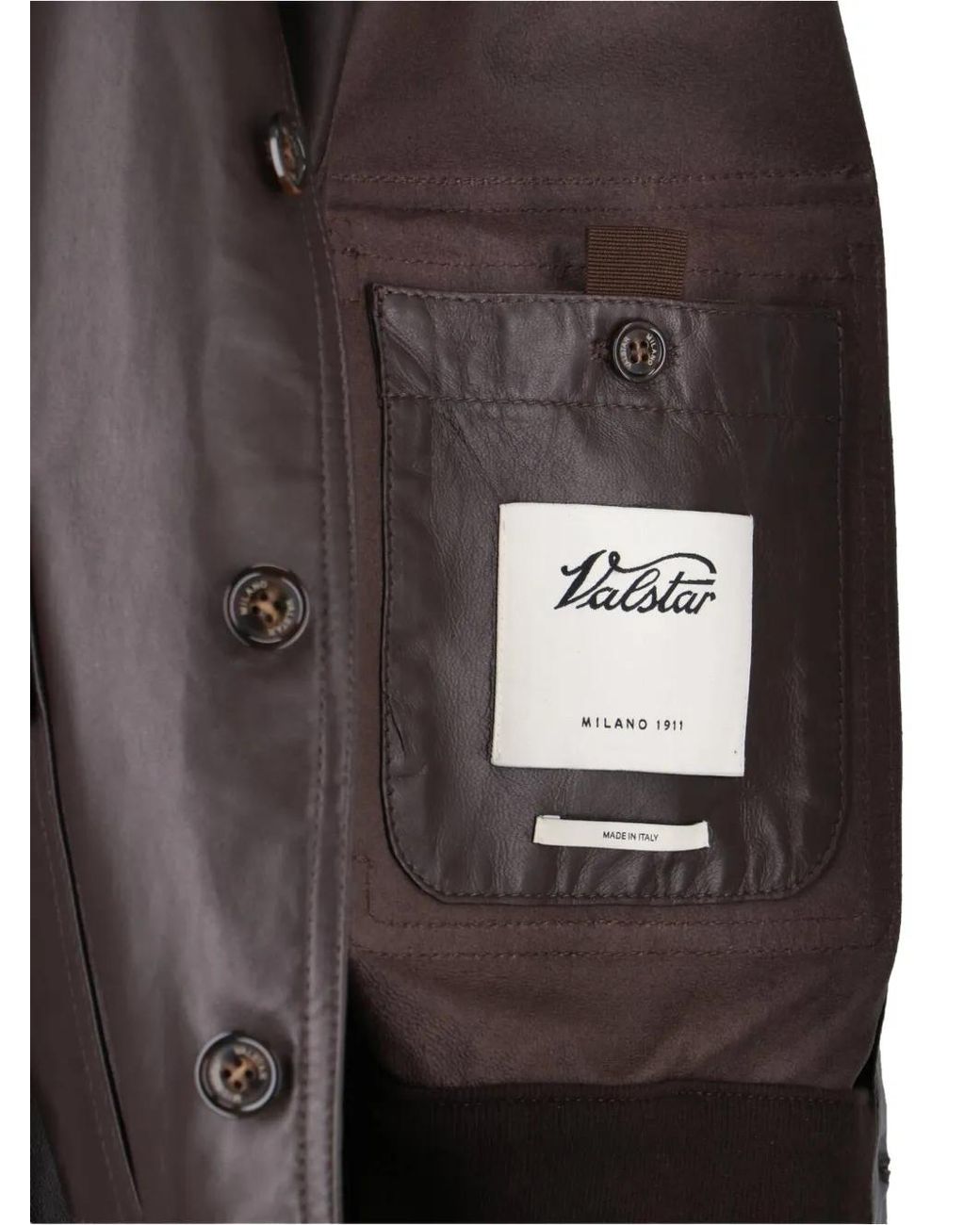 Valstar Black Buttoned Flap-Pocket Jacket for men