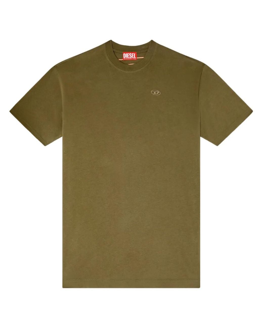DIESEL Green T-Boggy-Megoval T-Shirt for men