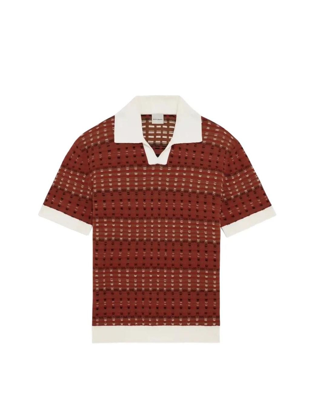 Drole de Monsieur Red Patterned T-Shirt for men