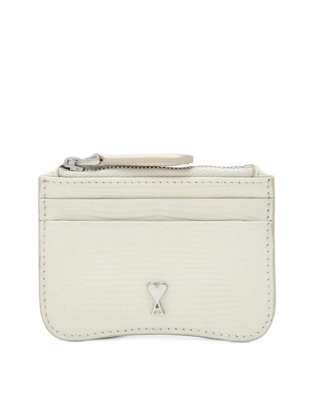 AMI Natural Ami De Coeur Lizard-Effect Card Holder