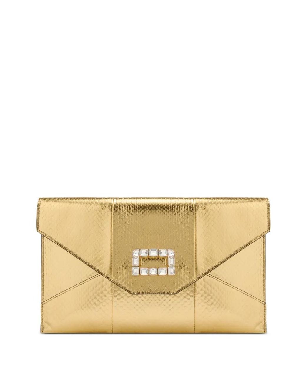 Lancel Natural Envelope Clutch Bag