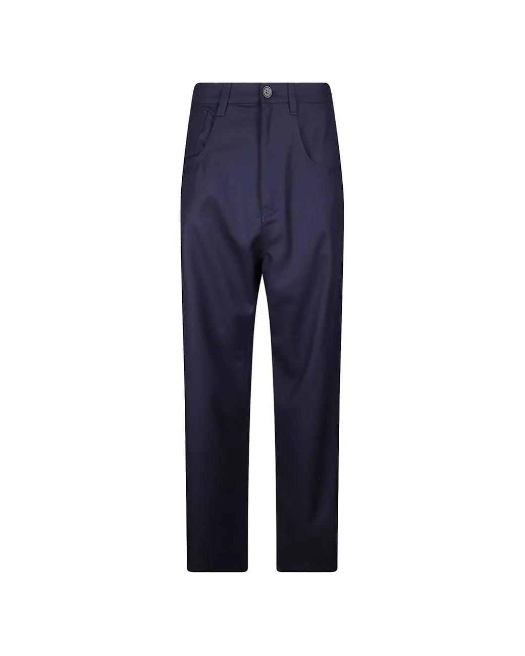 Sofie D'Hoore Blue Low-Crotch Wool Trousers