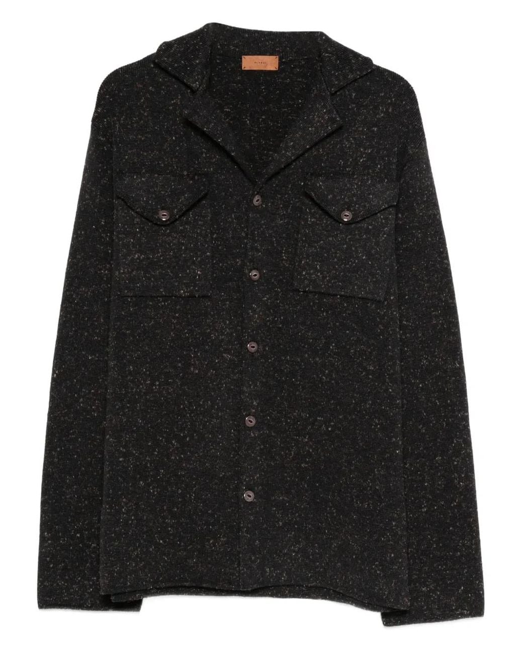 Alanui Black Pocket Buttoned Cardigan for men