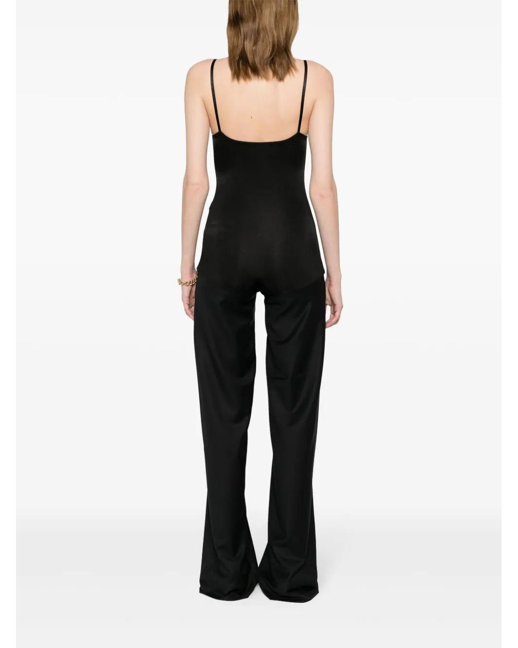 Christopher Esber Black Talus Wool Jumpsuit
