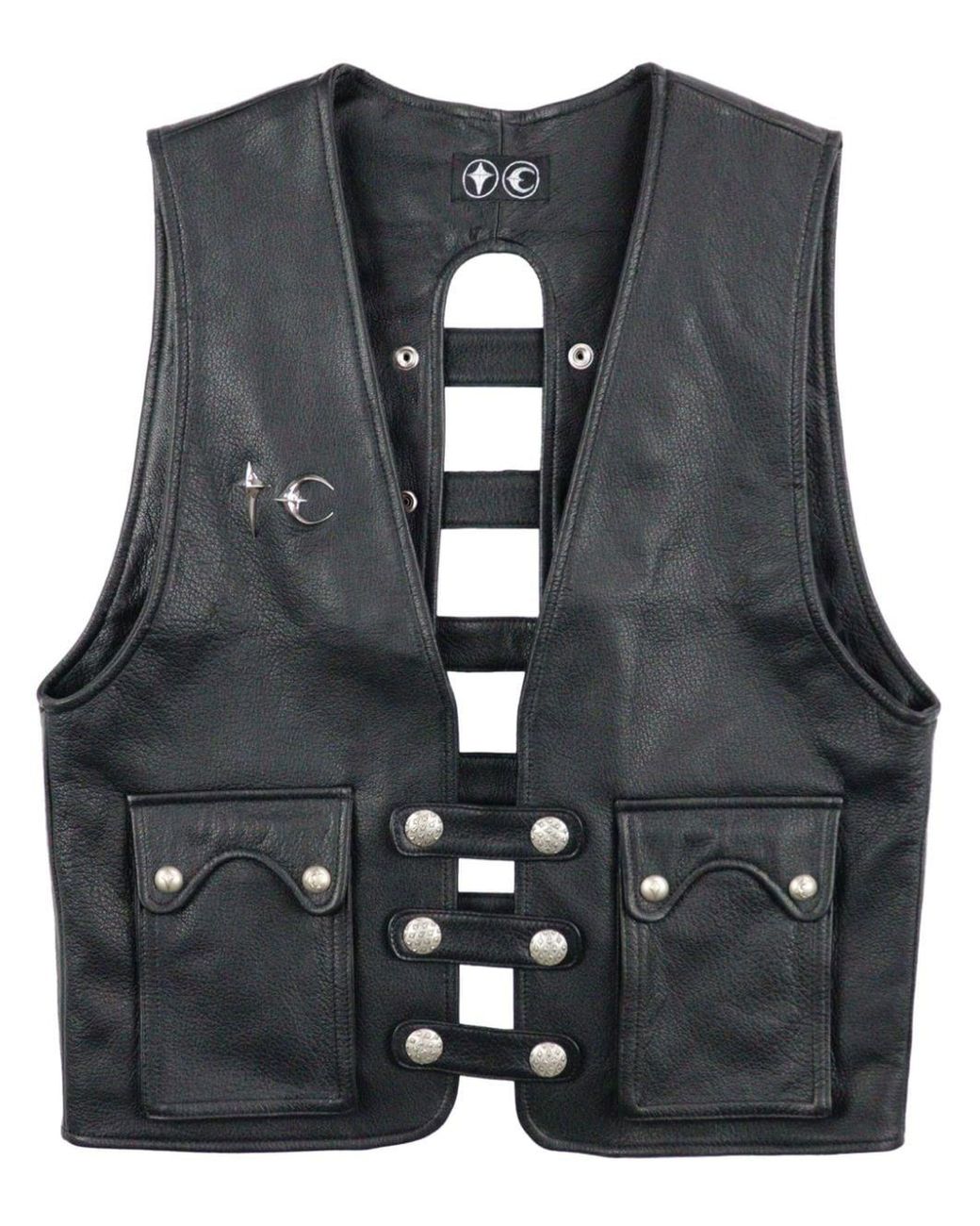 THUG CLUB Stud-embellished Leather Vest in Black for Men | Lyst THUG CLUB Stud-embellished Leather Vest in Black for Men | Lyst