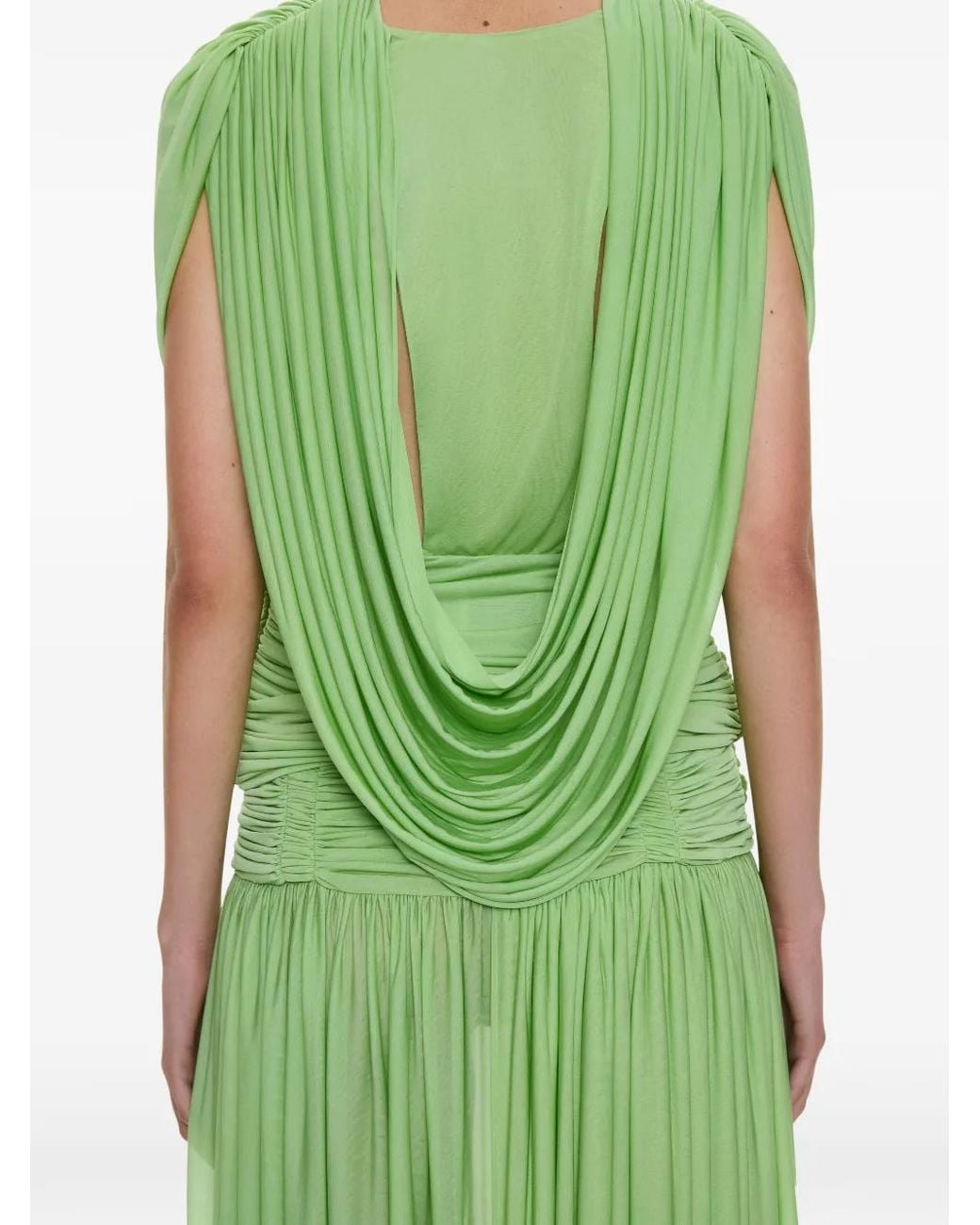 Christopher Esber Green Ripple Drape Top