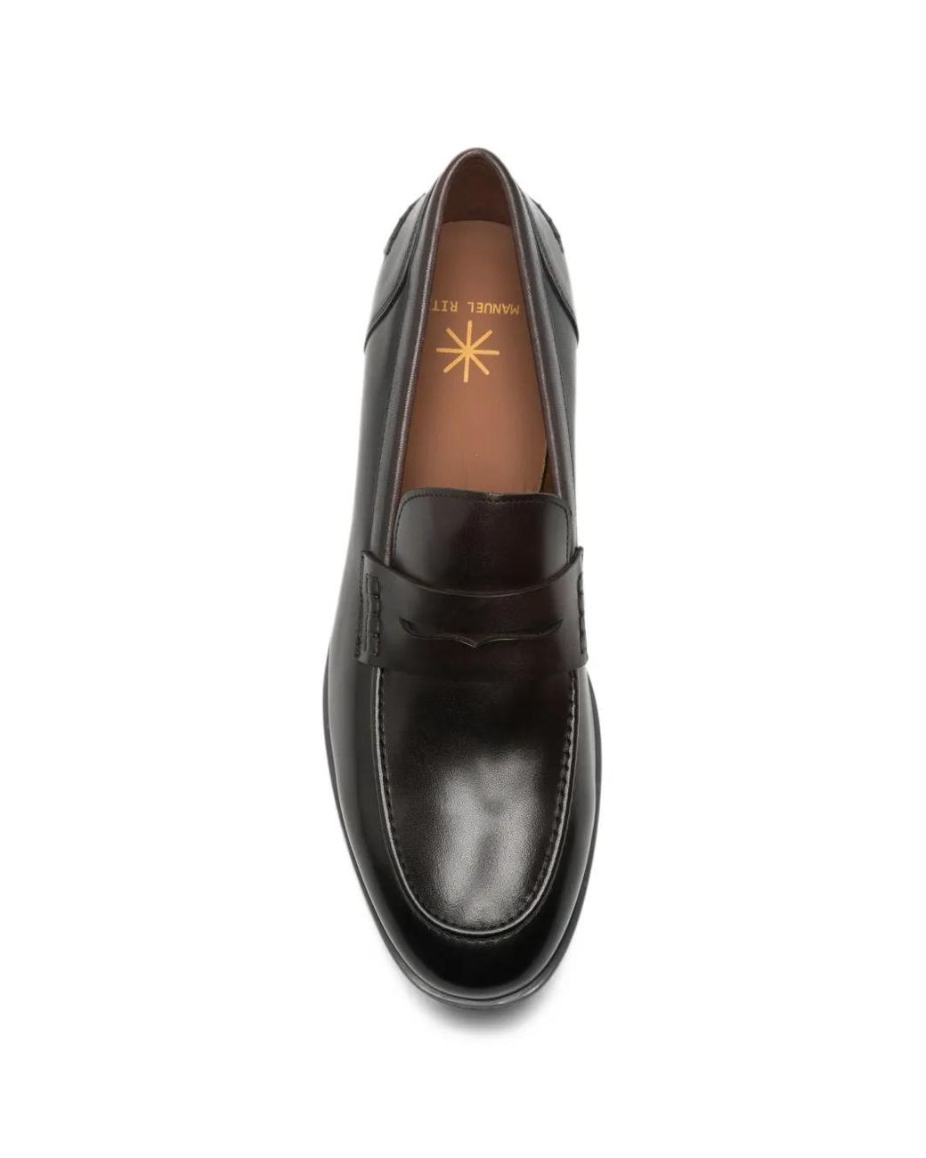 Manuel Ritz Brown Leather Loafers for men