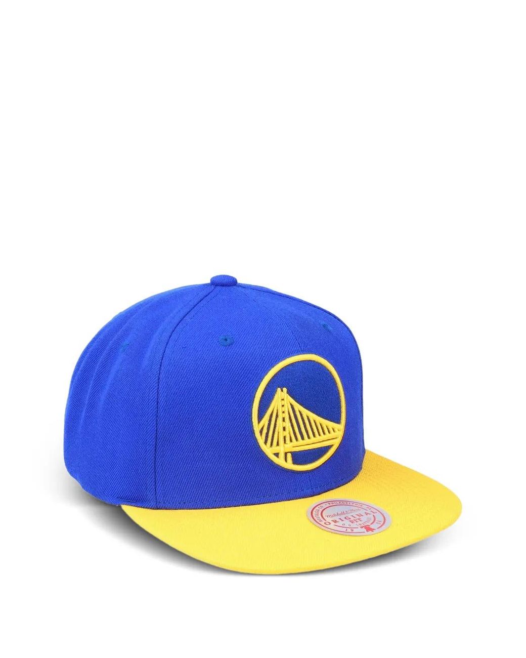 Mitchell & Ness Blue Nba Golden State Warriors Team Embroidered Snapback Cap for men