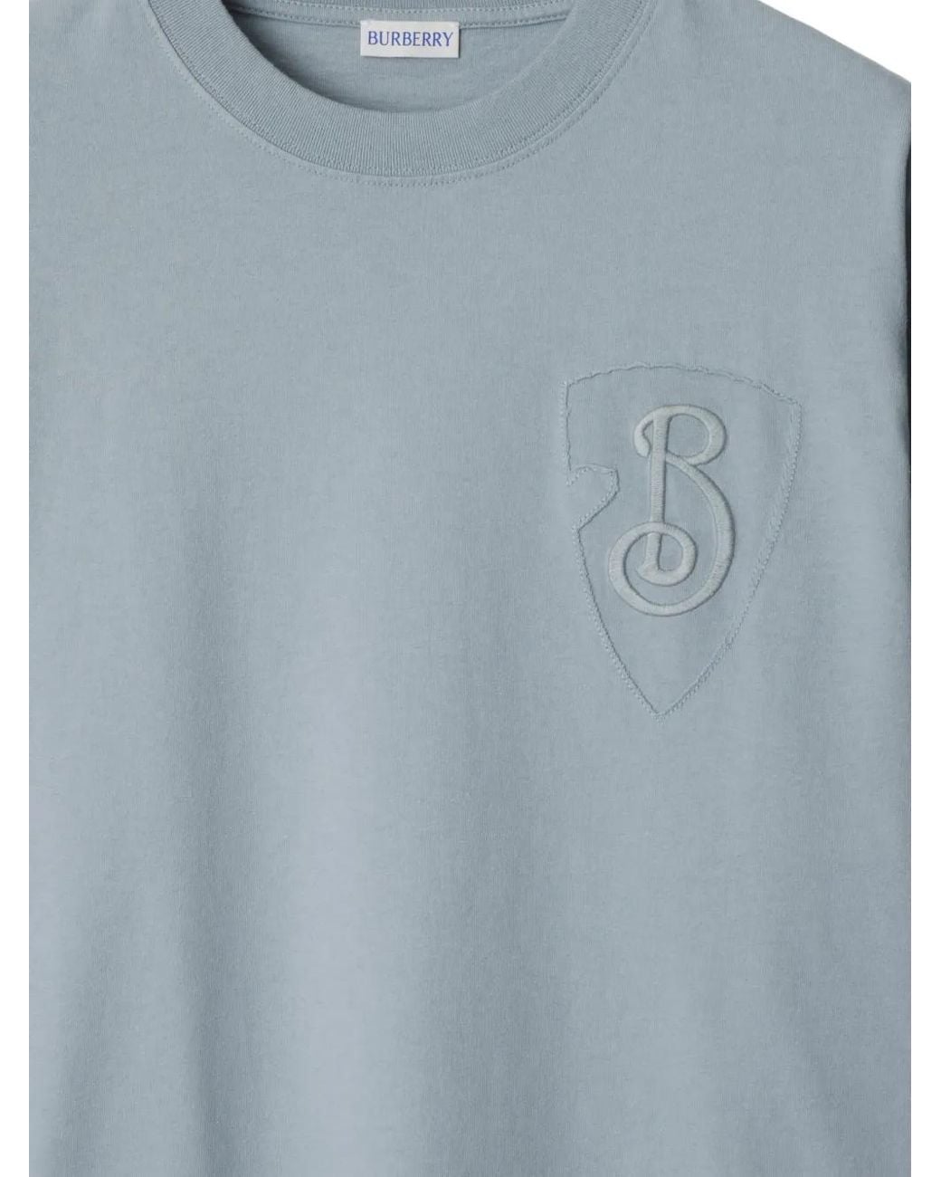 Burberry Blue B Shield T-Shirt for men